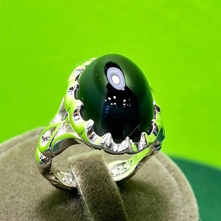   انگشتر عقیق باباقوری رکاب نقره دورچنگمحصول