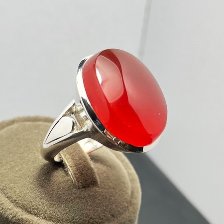   انگشتر عقیق یمنی اصل رکاب نقره طرح صفویمحصول