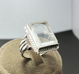 انگشتر درّ نجف اصل رکاب صفوی شبکه ای