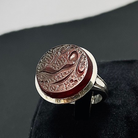   انگشتر عقیق سرخ یمنی دستنویس یا رقیه (س)محصول