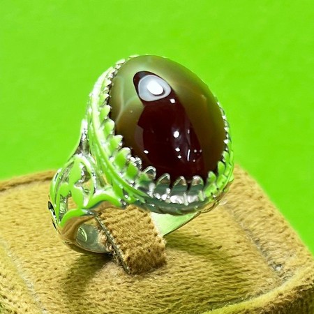   انگشتر عقیق سرخ یمنی رکاب نقره صفوی شبکه ایمحصول